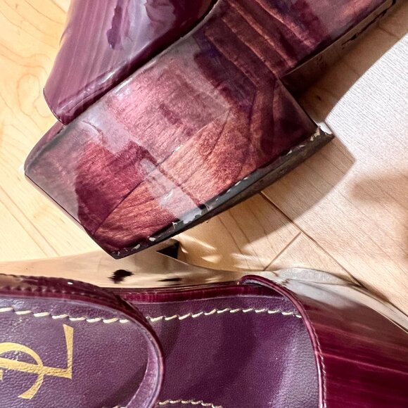 Purple YSL Yves Saint Laurent Vintage Tribute Platform 35 - Picture 6 of 8